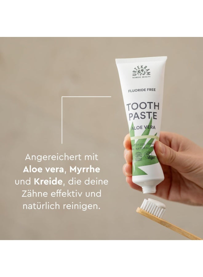 Urtekram Organic Aloe Vera Toothpaste Fluoride Free 75 ML - Image 5