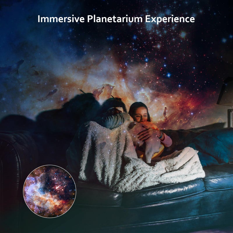 Ainael Galaxy Projector, Star Projectors Home Planetarium Space Ceiling Starry Sky Night Light with 3 HD Glass Slides, Galaxy Projector Pro for Kid Adult Bedroom Birthday Gift - Image 3