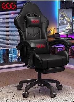 Egg Gaming Chair Adjustable Computer Chair Pc Office Pu Leather High Back Lumbar Support Comfortable Armrest Headrest 82X29X59 Cm  - Image 1