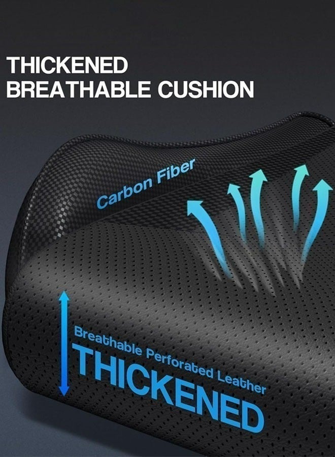 إج كرسي ألعاب مع تدليك كرسي كمبيوتر، كرسي ألعاب بظهر عالي، كرسي ألعاب إلكتروني مريح مع ميلان زاوي كبير وضبط ارتفاع، مع وسادة للرقبة والخصر والساق 122x64x64 سم جلد أسود - Image 5