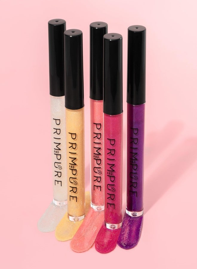 Prim and Pure Mineral Play Lip Gloss Set (Pack of 5) - 100% Natural, Organic, Vanilla Cupcake Birthday Girls Non-toxic Kids Lip Gloss Made in the USA - Image 4