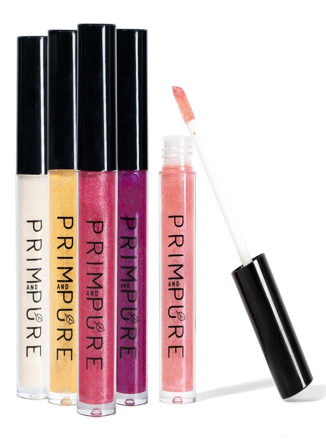 Prim and Pure Mineral Play Lip Gloss Set (Pack of 5) - 100% Natural, Organic, Vanilla Cupcake Birthday Girls Non-toxic Kids Lip Gloss Made in the USA - Image 3