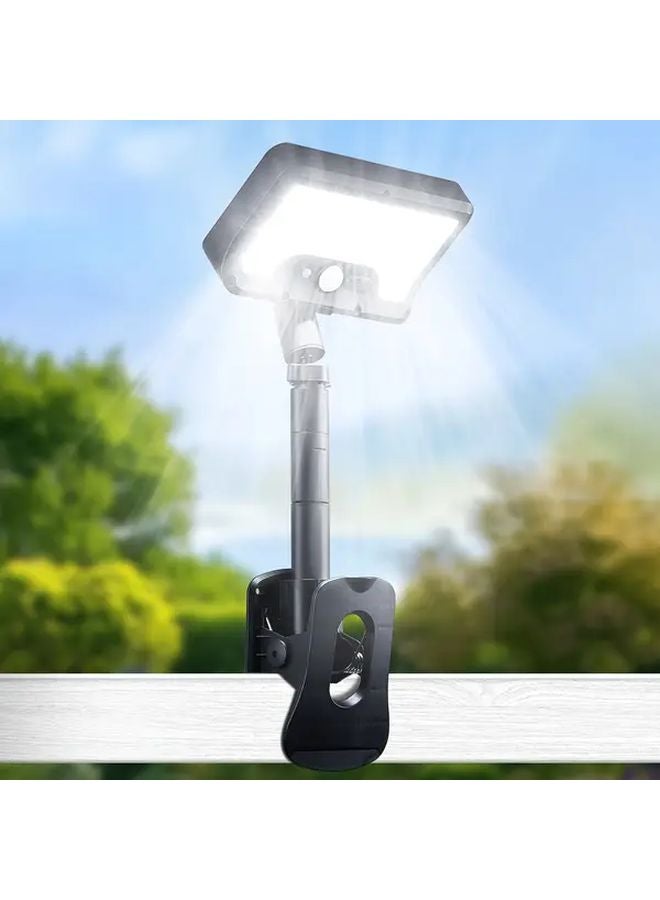 1pc IP65 Solar Outdoor Clamp Light Motion Sensor Adjustable Angle 92 LED Floodlight - Image 1