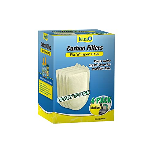 Tetra Whisper EX Carbon Medium Round Filter Cartridges, 4-Count - Image 1