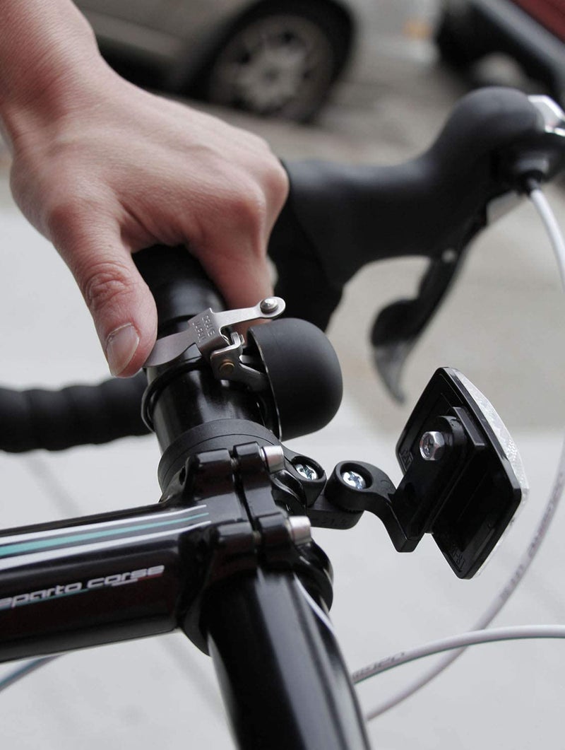 Crane Bike Bell E-Ne Bicycle Bell, Made in Japan for Road Bikes or Mountain Bikes, Fits All Handle Bar Sizes & Types (Matte Black Alloy) - Image 5