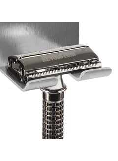 Linkidea 2 Pack Wall Mount Safety Razor Holder For Shower Self Adhesive Shaver Hook Hanger Stand Bathroom Wall Mounted Razor Holder Compatible With Vikings Merkur Double Edge Safety Razor  - Image 5