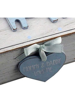 Oaktree Gifts Baby Boy Wooden Memories Keepsake Box Vintage Style  - Image 2