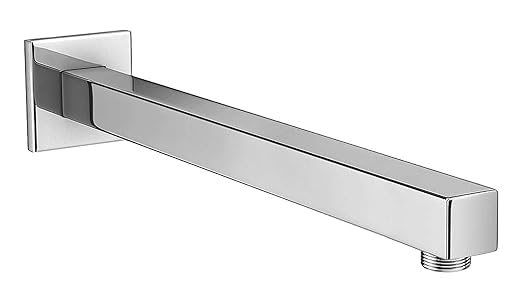 KYLA Kyla 12 Inches Square Shower Arm with Wall Flange Premium Stainless Steel Shower Arm for Overhead Showers  - Image 1