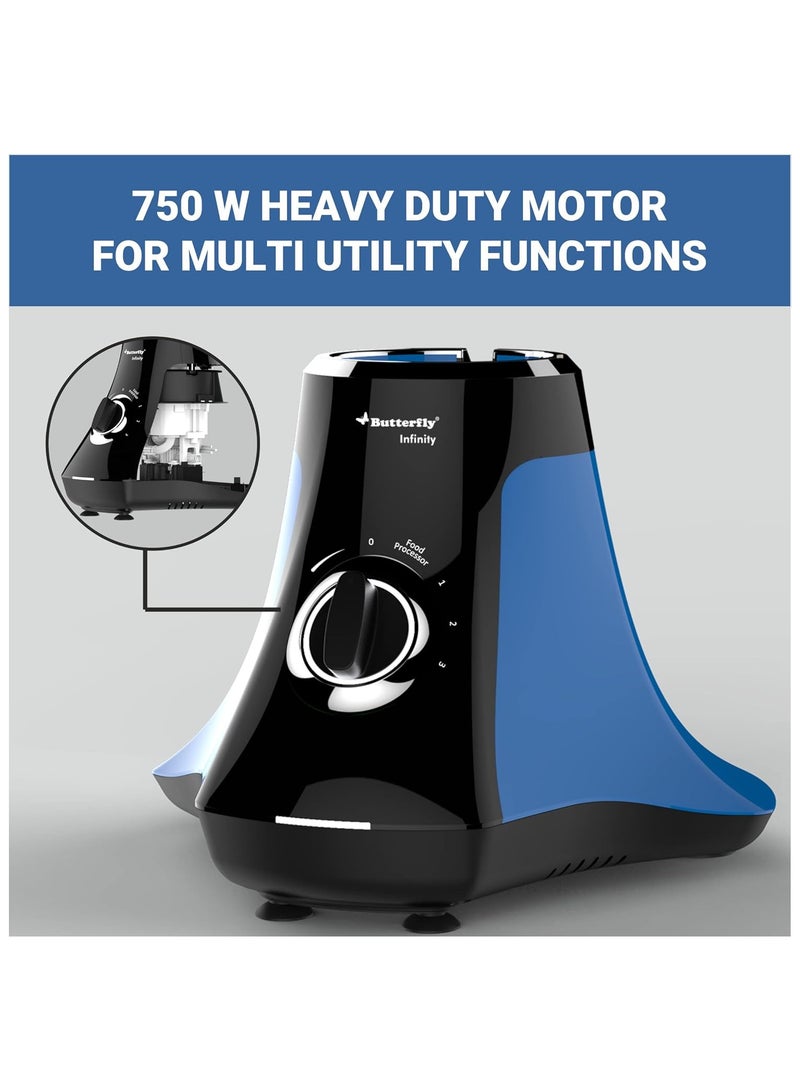 BUTTERFLY Butterfly Infinity 5 J 750 watts Mixer Grinder, Blue  - Image 3