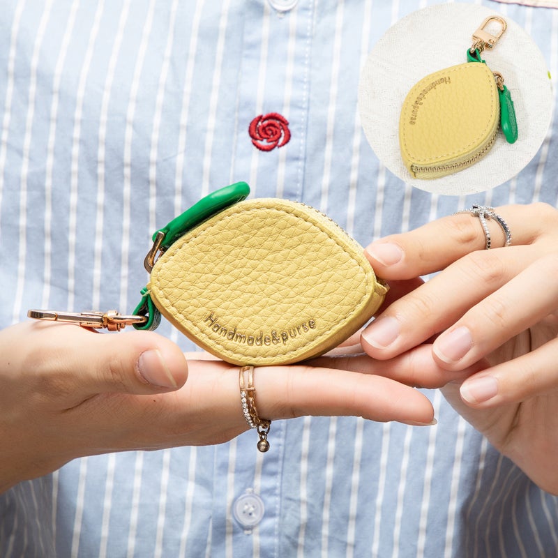 Fruit series change bag keychain bag/lemon - Image 2