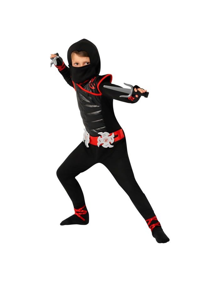 MORPH Red & Black Ninja Costume For Boys Halloween Costumes For Boys Ninja Kids Costumes Ninja Outfit Kids Ninja Fancy Dress Black Ninja Costumes For Kids Toddler 7-9 Years - Image 5