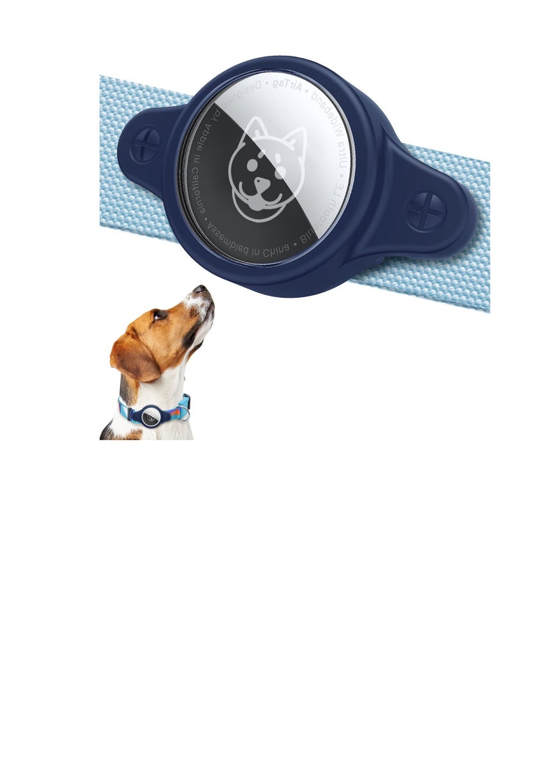SOLARAE Airtag Dog Collar Holder, Waterproof Airtag Dog Collar Holder, Compatible Apple Air Tag, Pet Collar Case Anti-Lost Air Tag Case Holder with Cat Dog Collars - Image 1