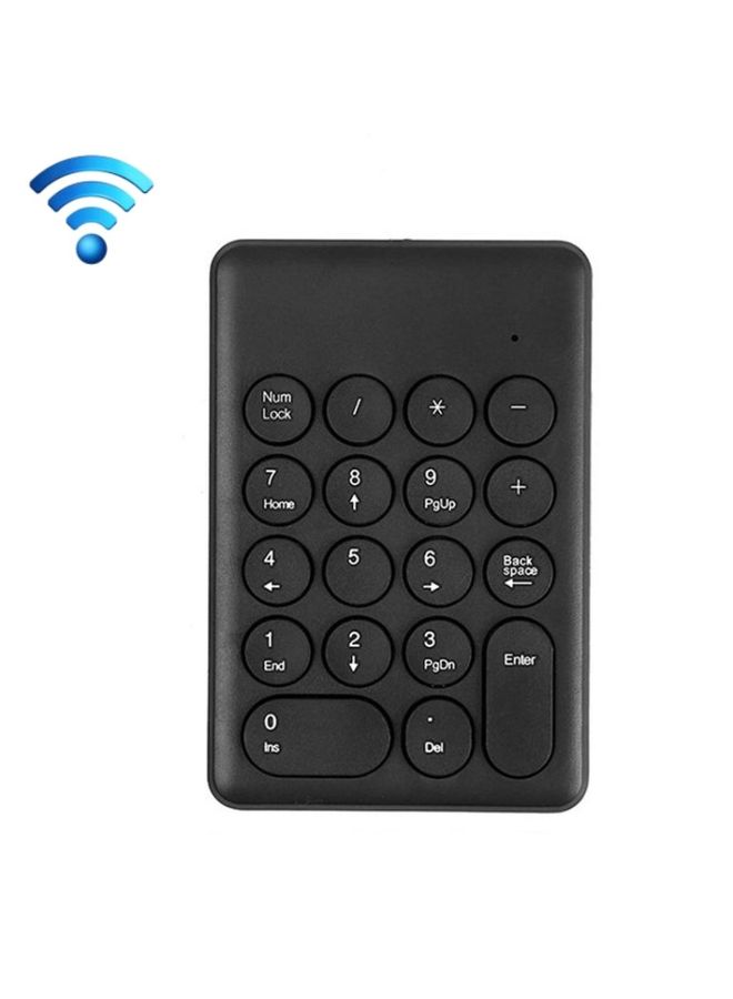 BURAQ 269 18 Keys Wireless Mini Numeric Keypad Accounting Bank Engineering Keypad(Black)  - Image 1