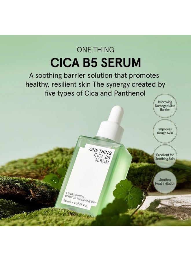 ONE THING CICA B5 calming Serum 1.69 fl.oz / 50ml | Korean Skincare, Panthenol Soothing, Hydration Boost for Sensitive Skin - Image 2