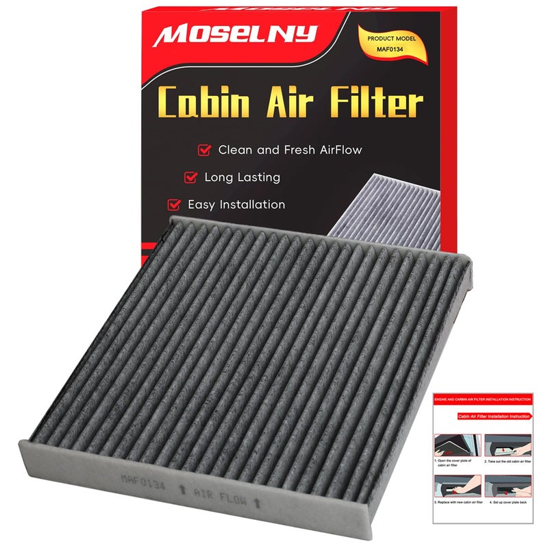 MOSELNY Cabin Air Filter with Activated Carbon Replacement for CP134 CF10134 Fit for Honda AccordCivicOdysseyCRV and Acura CSXMDXTSXTLXRDXRidgeline 1 Pack - Image 3