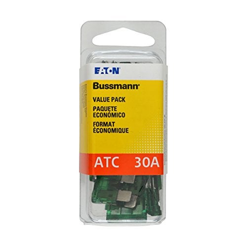 Bussmann (VP/ATC-30-RP) Green 30 Amp 32V Fast Acting ATC Blade Fuse, (Pack of 25) - Image 1