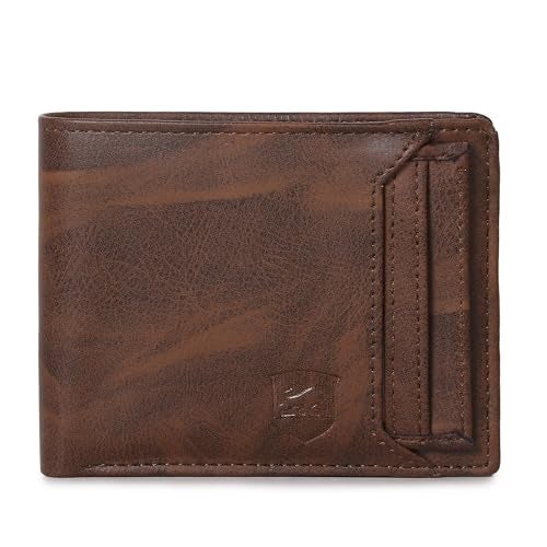 SAMTROH Men Casual, Ethnic, Evening/Party, Formal, Travel, Trendy Beige Artificial Leather Wallet (8 Card Slots) (Brown New) - Image 1
