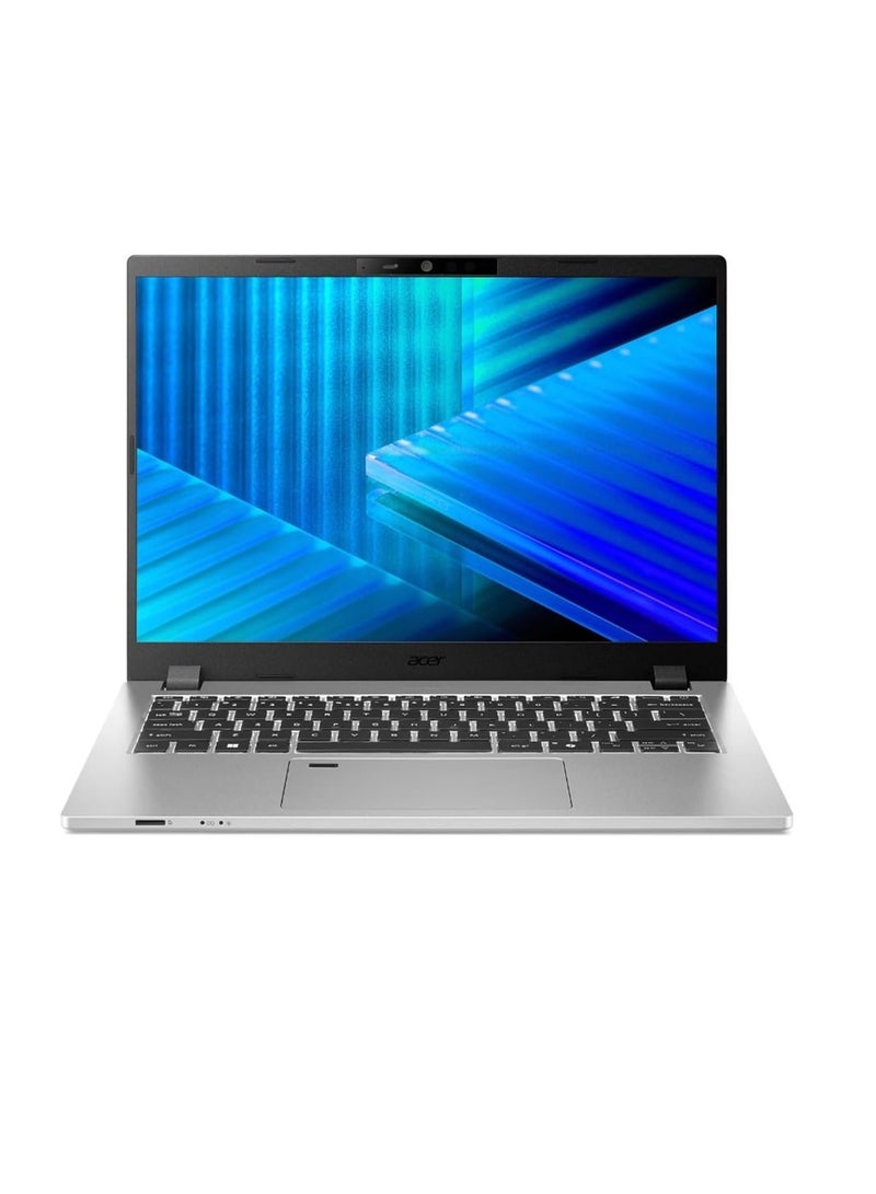 TravelMate P2 14 Business Laptop Intel Core Ultra 7 255U vPro 14 inch WUXGA 16GB DDR5 RAM 512GB NVMe SSD Wi-Fi 6 Windows 11 Pro, Office & Corporate Use, 3 Yr Warranty English silver