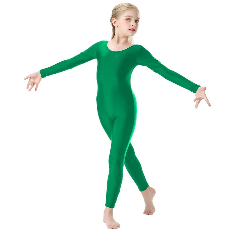 OVIGILY Girls Kids Long Sleeve Dance Unitard Bodysuits Full Body Leotard for BalletGymnasticsPerformanceCostumes - Image 2
