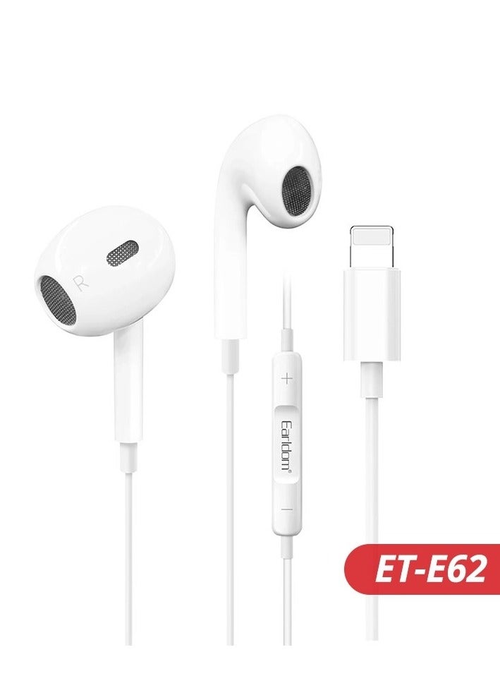 EARLDOM ET -E62 Earphones in-Ear Headphones With Microphone Wired Earbuds - Image 1