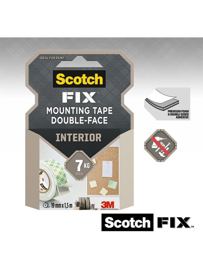 Scotch  Scotch Interior Mounting Tape 19Mm X 1.5 Meter 4496G-1915-P 