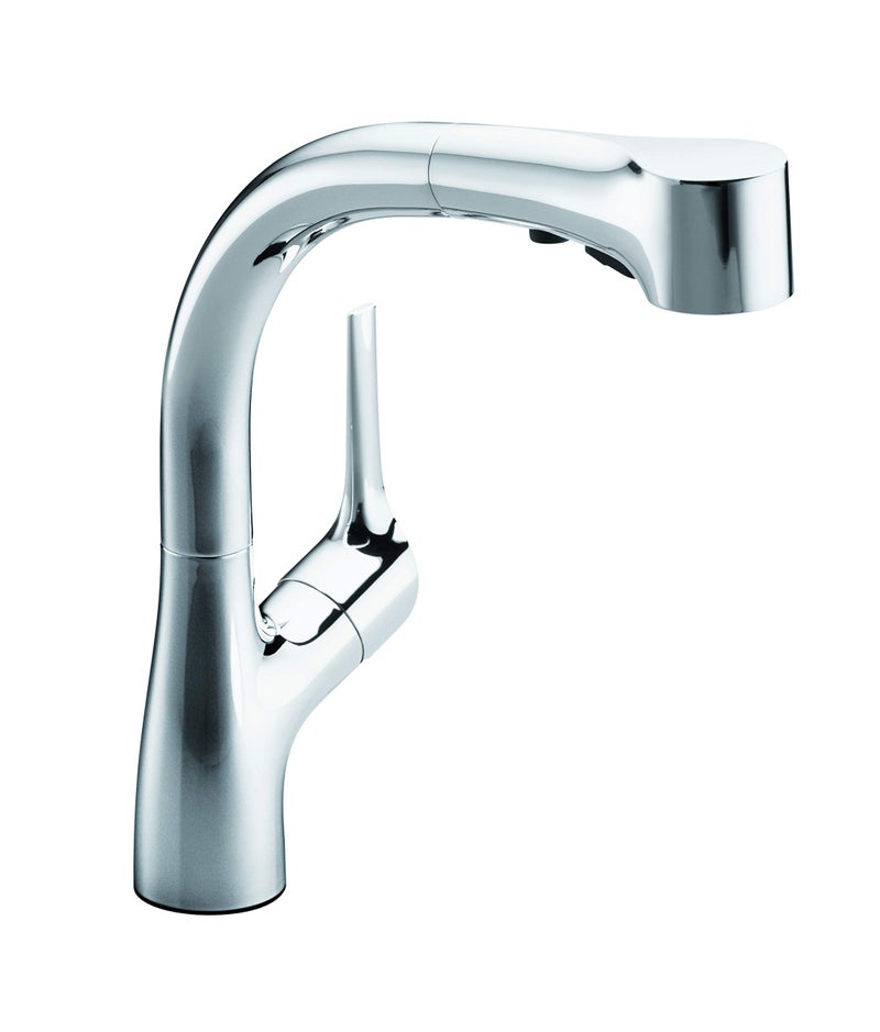 Kohler Elate Pull-Out Kitchen Faucet (Chrome Finish) - Image 1