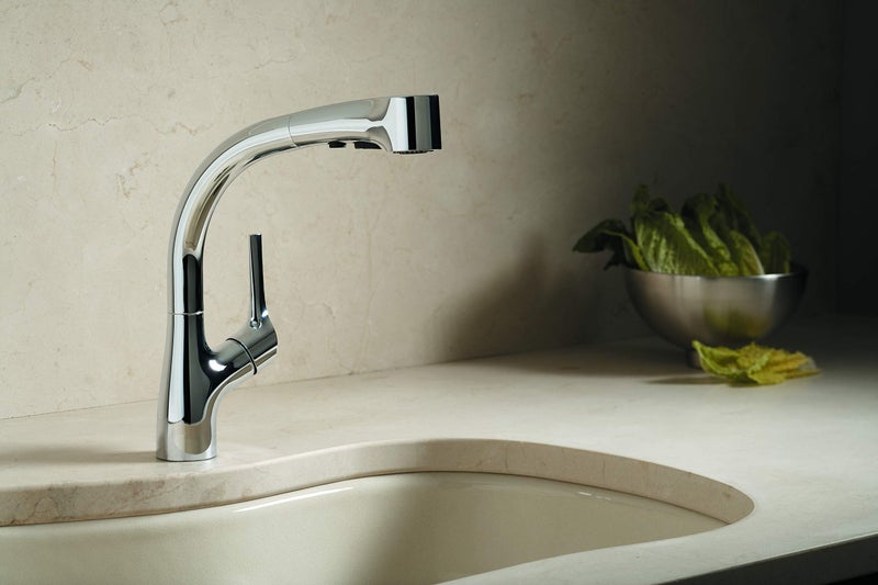 Kohler Elate Pull-Out Kitchen Faucet (Chrome Finish) - Image 4