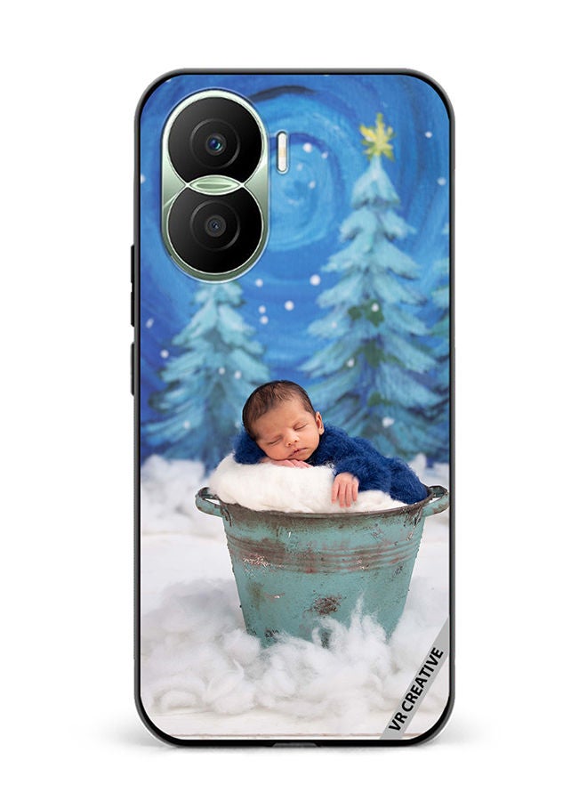 VR CREATIVE Protective Case Cover For Honor Play7T Pro Snowy Baby Design Multicolour - Image 1