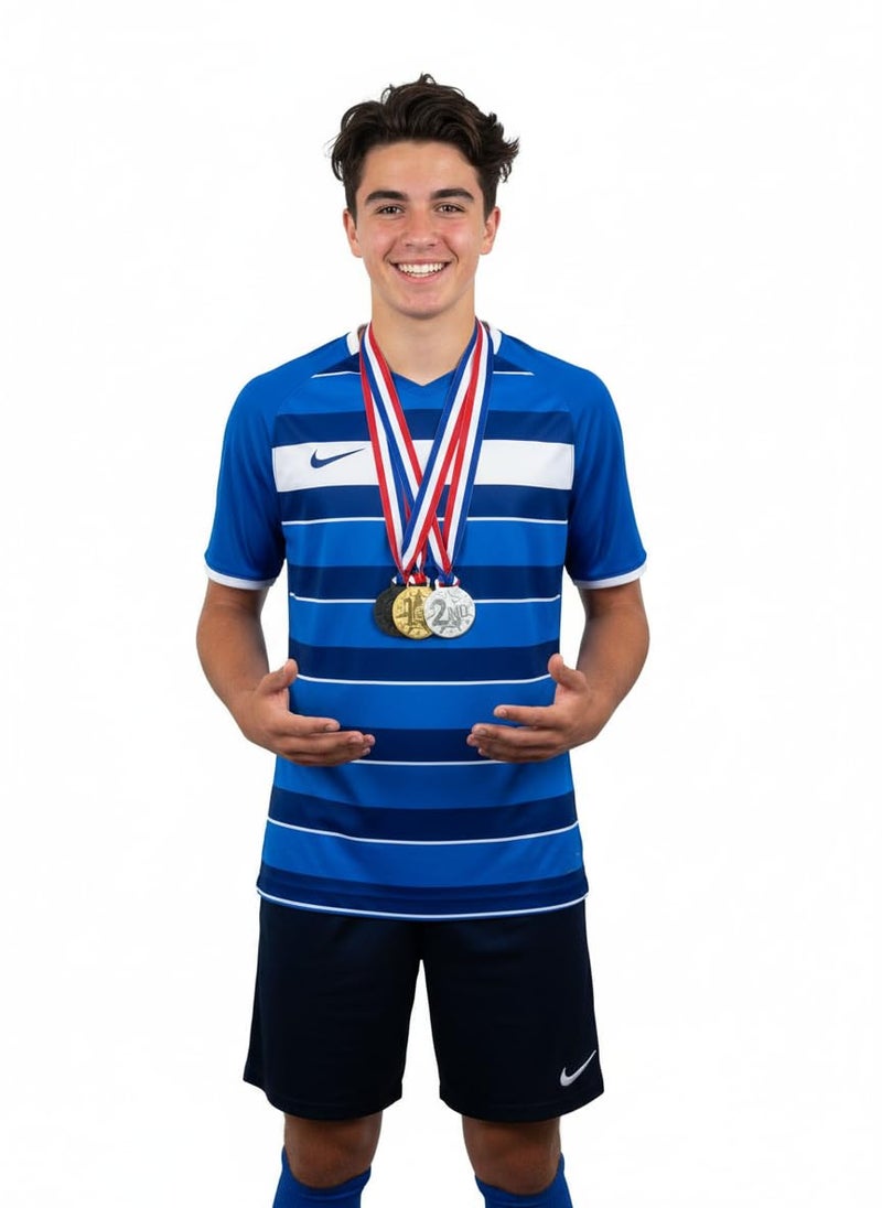 Canbee Sports Medal for School Winner, Olympic, Sports Champion, Cricket, Football, Badminton, Race, Volleyball, Basketball or Office RNR Rewards Madel (1st, 2nd, 3rd - Position Set of 3) - Image 2