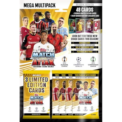 Topps Match Attax 24/25 Mega Multipack - Includes 48 Match Attax Cards, 3 Random LE's and a Generation Now LE - Image 4