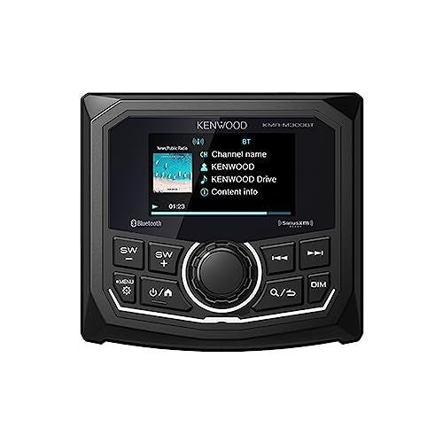 KENWOOD KMRM300BT Marine Guage Receiver Weatherproof 27 Inch LCD Built in Amplifer Bluetooth Digital Media MP3 Player No CD Player USB Port AMFMWeather Band Tuner Rear Camera Input - Image 1