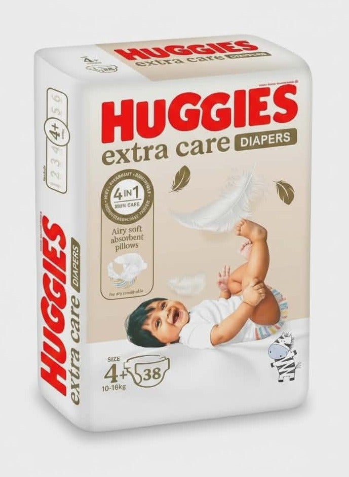 هجيز حفاضات هجيز "إكسترا كير" - مقاس +4 - 38 حفاضة (9-16 كجم) - Image 2