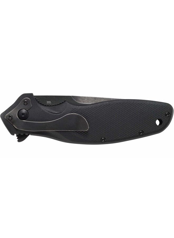 CRKT Shenanigan Black with Veff Serrations Everyday Carry, Serrated Edge Blade, Veff Serrations, Liner Lock, Glass Reinforced Nylon Handle, Pocket Clip K800KKP - Image 5