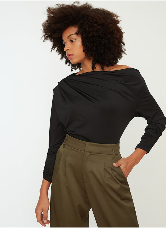 Blouse - Black - Regular fit