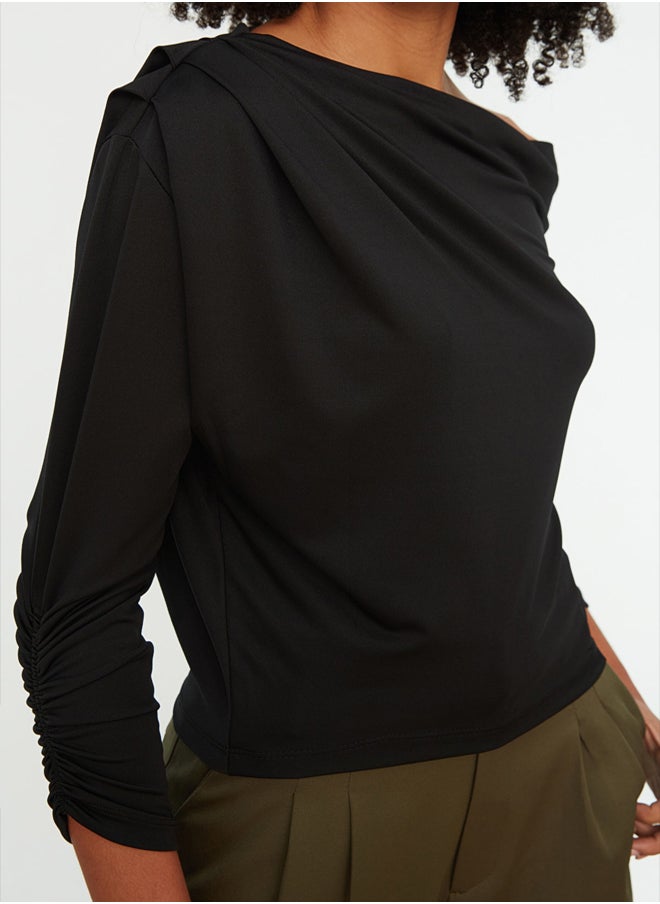 Blouse - Black - Regular fit