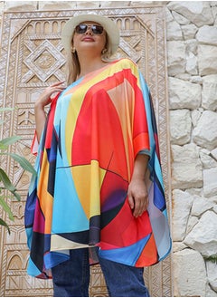 Zmurud Autumn poncho - printed  - Image 2