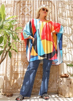 Zmurud Autumn poncho - printed  - Image 3
