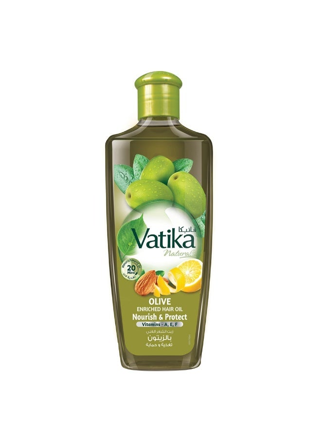 Dabur زيت الشعر المغذي والمحمي بالزيتون من فاتيكا ناتشورالز 200 مل