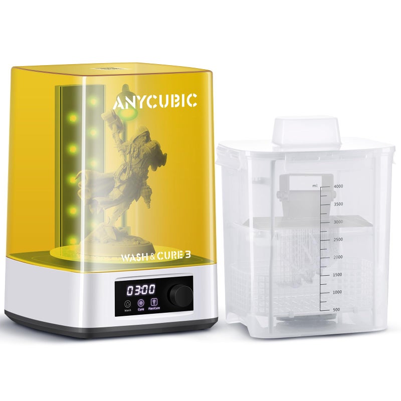 Anycubic آلة الغسيل والعلاج ANYCUBIC 3.0، 2 في 1 محطة غسيل وعلاج بالأشعة فوق البنفسجية لطرازات طابعات 3D ANYCUBIC Photon Mono 4 و 2 Mars Series LCD/DLP/SLA، مع ضوء مرن قابل للتدوير - Image 1