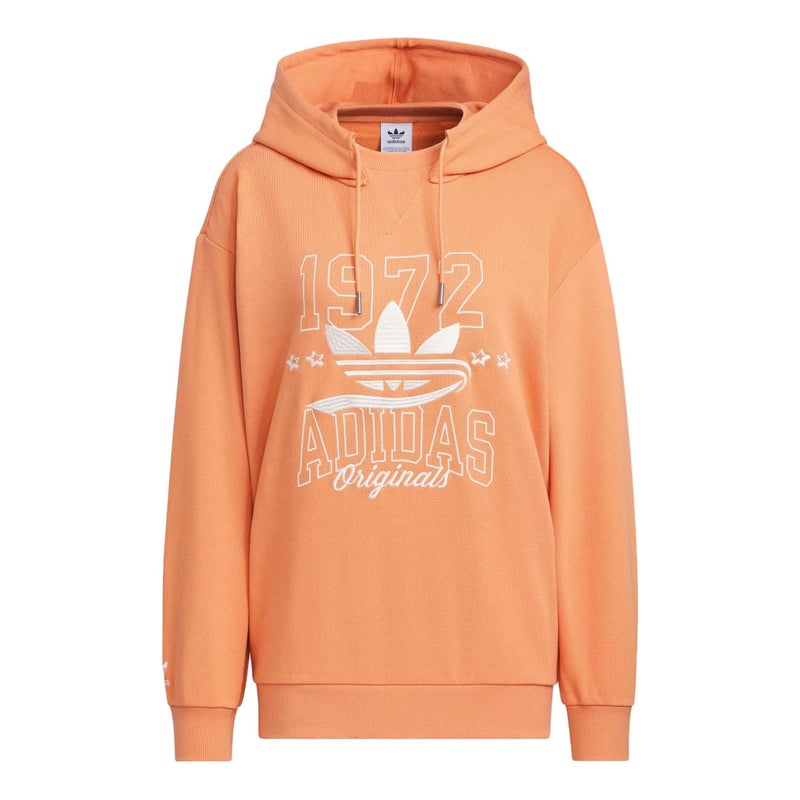 Adidas (WMNS) adidas originals Logo Sportswear Hoodie 'light khaki brown' - Image 1