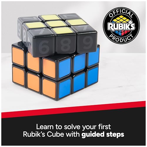 Rubik's Rubik’s Cube, Coach Cube, Learn to Solve 3x3 Cube with Stickers, Guide & Videos, Classic Color-Matching Puzzle, Problem-Solving Brain Teaser, Stocking Stuffers for Ages 8 & Up - Image 2