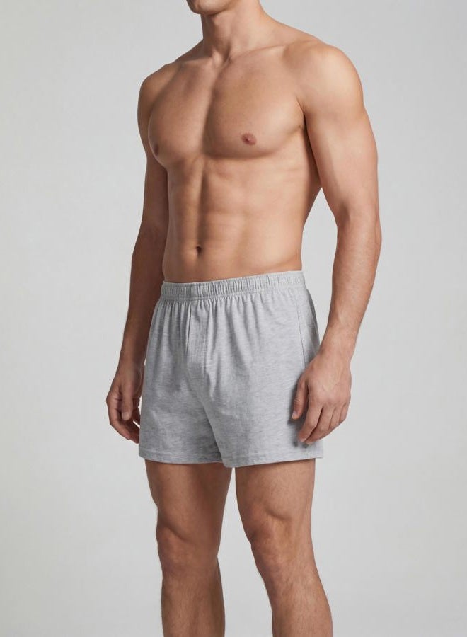 Andrew Scott Men's Cotton Knit Boxers | Underwear & Sleep Boxer Shorts| Multi Packs, 5 Pack - Black, Gray, Navy, Hunter Green, Royal, 5XL (Big) - Image 3