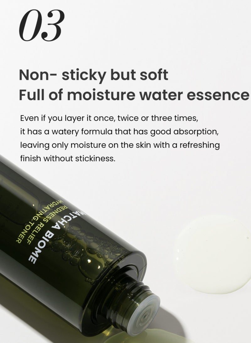 Matcha Biome Redness Relief Hydrating Toner 150ml - Soothing Facial Toner for Sensitive Skin with Antioxidant-Rich Matcha Extract