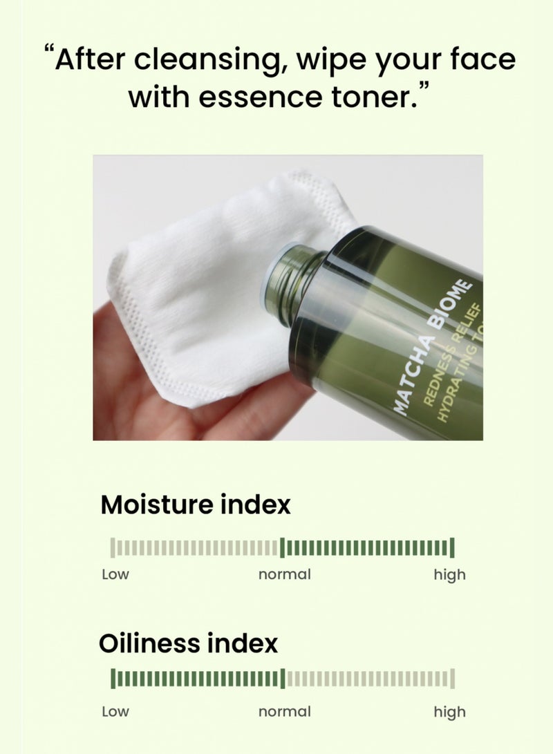 Matcha Biome Redness Relief Hydrating Toner 150ml - Soothing Facial Toner for Sensitive Skin with Antioxidant-Rich Matcha Extract
