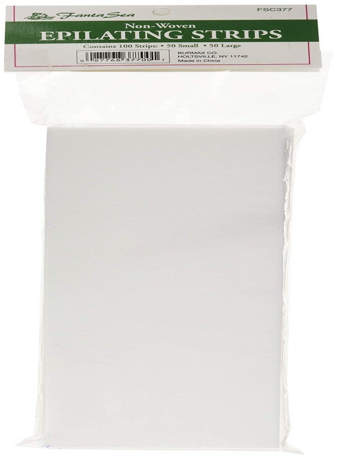 FantaSea Non Woven Facial and Body Wax 100 Strips, 50 small 50 large | ⭐️ Exclusive - Image 2