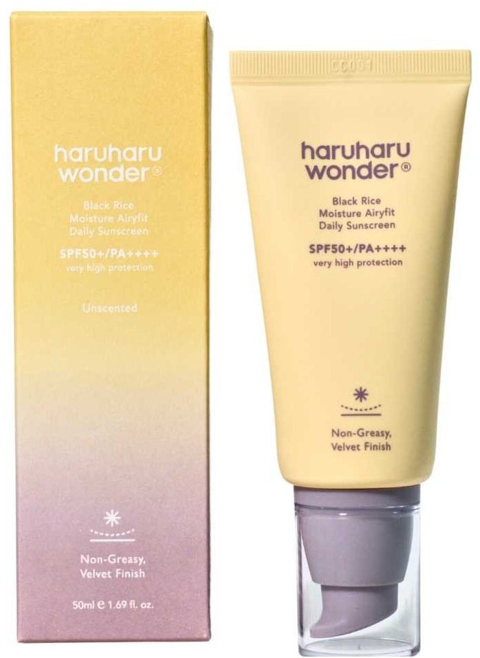 haruharu Wonder - Black Rice Moisture Airyfit Daily Sunscreen 50 ml - Image 1