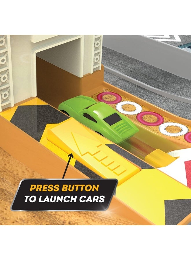 Battat - Driven Pocket 2 In 1 Race Track & Auto Shop Playset 80 Pieces - WH1108Z - Image 3