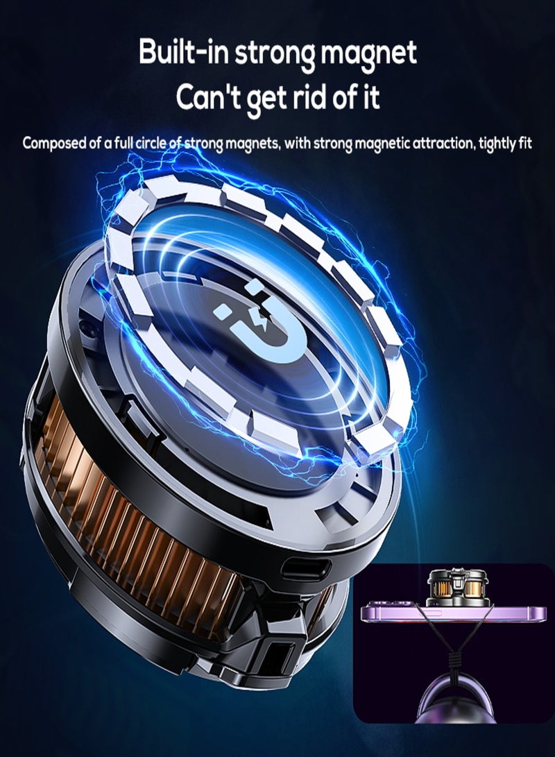 Memo Magnetic Semiconductor Phone Cooler - 15W Ultra-Freezing for iPhone 12-17 Series, Samsung Android, iPad - Silent RGB Gaming Cooler for PUBG, Live Stream, Vlog - Image 5