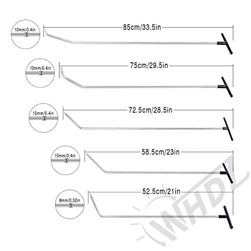 WHDZ Paintless Dent Repair Rods Auto Body Dent Removal Tools 10pcs Auto Car Body Paintless Dent Repair Dent Puller Dent Hammer Tap Down - Image 2