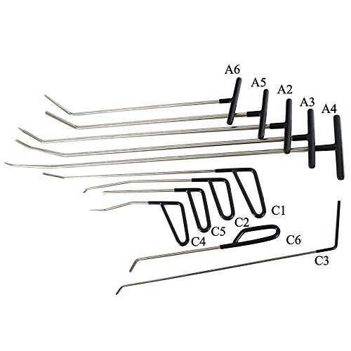 WHDZ Paintless Dent Repair Rods Auto Body Dent Removal Tools 10pcs Auto Car Body Paintless Dent Repair Dent Puller Dent Hammer Tap Down - Image 5